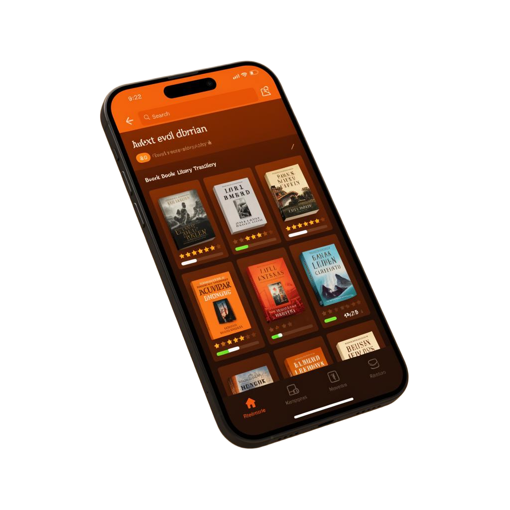 Papiro App — Vista de biblioteca